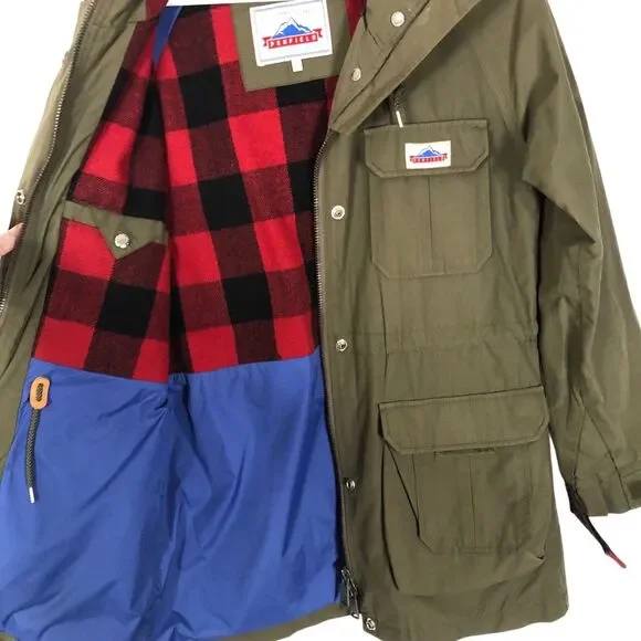 Penfield Kasson 60/40 Jacket Parka Ski Jacket Hooded Olive Green Imperfect - Picture 7 of 13